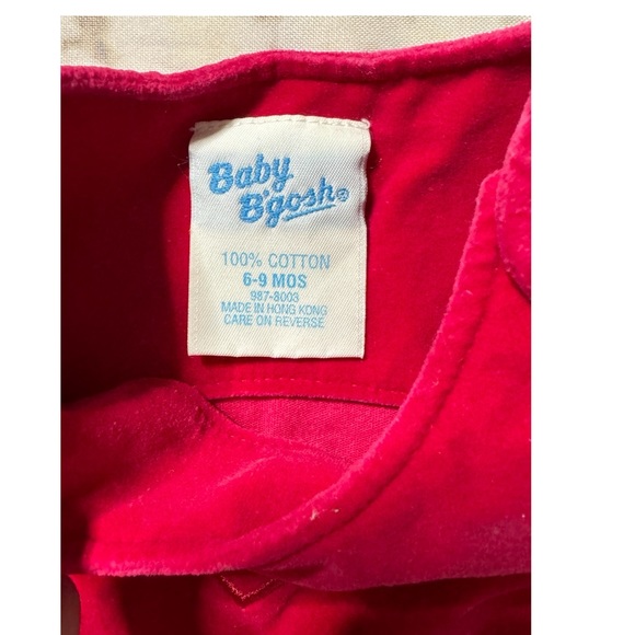 Vintage Baby dress, velour, Valentine’s Day - Picture 3 of 4